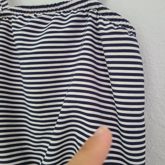 Abercrombie Kids girls Navy & White Striped pool to play Romper - Size 5/6 - Picture 10 of 11